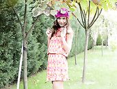 Panty And Ass Flashing Teen Cutie In The Garden