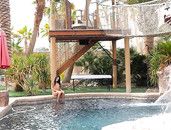Young Bikini Babe Megan Rain Sucks His Monster Cock