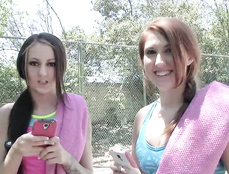 Sporty Hardcore Fucking On A Tennis Court